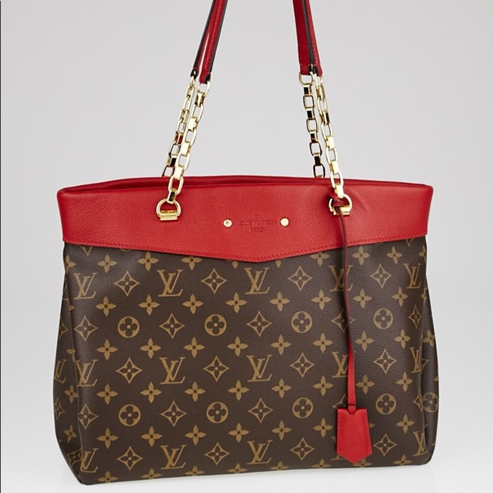 LV Pallas Shopper Monogram Canvas and Calfskin
